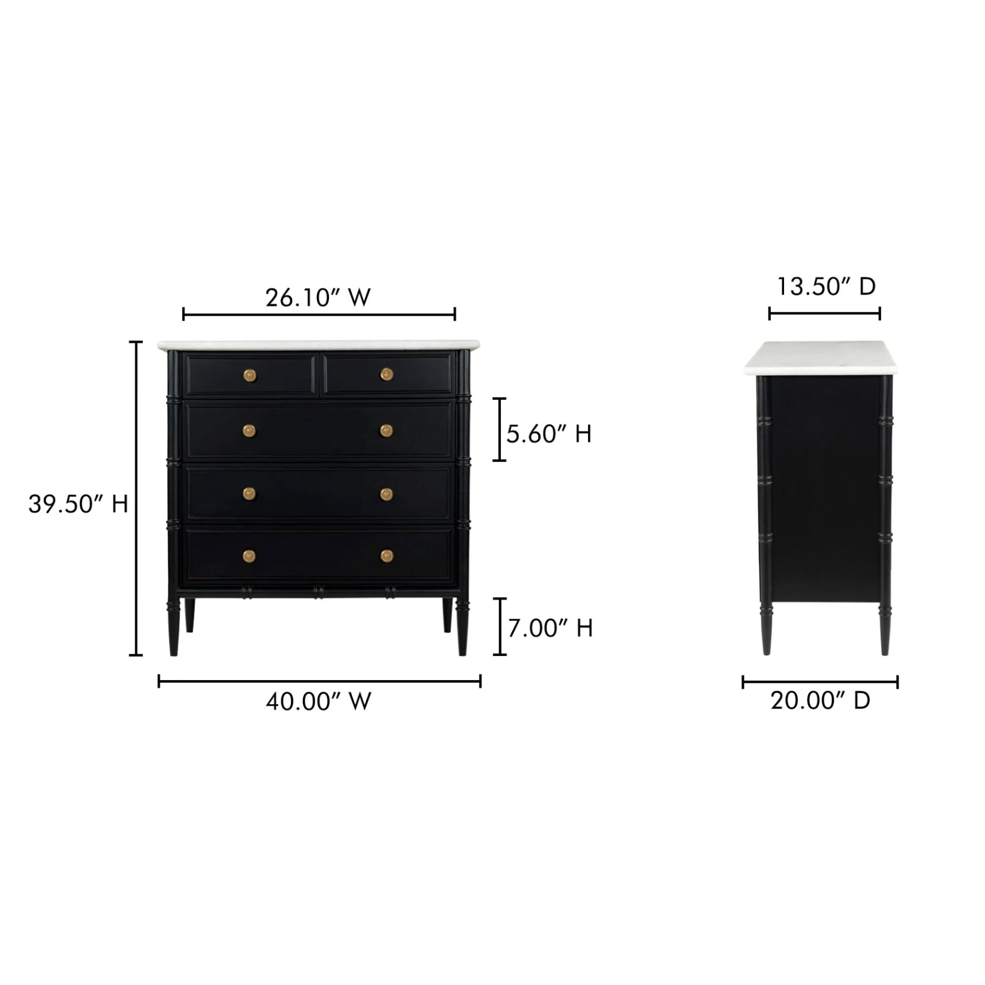 Thelma 5 Drawer Chest - Image 9