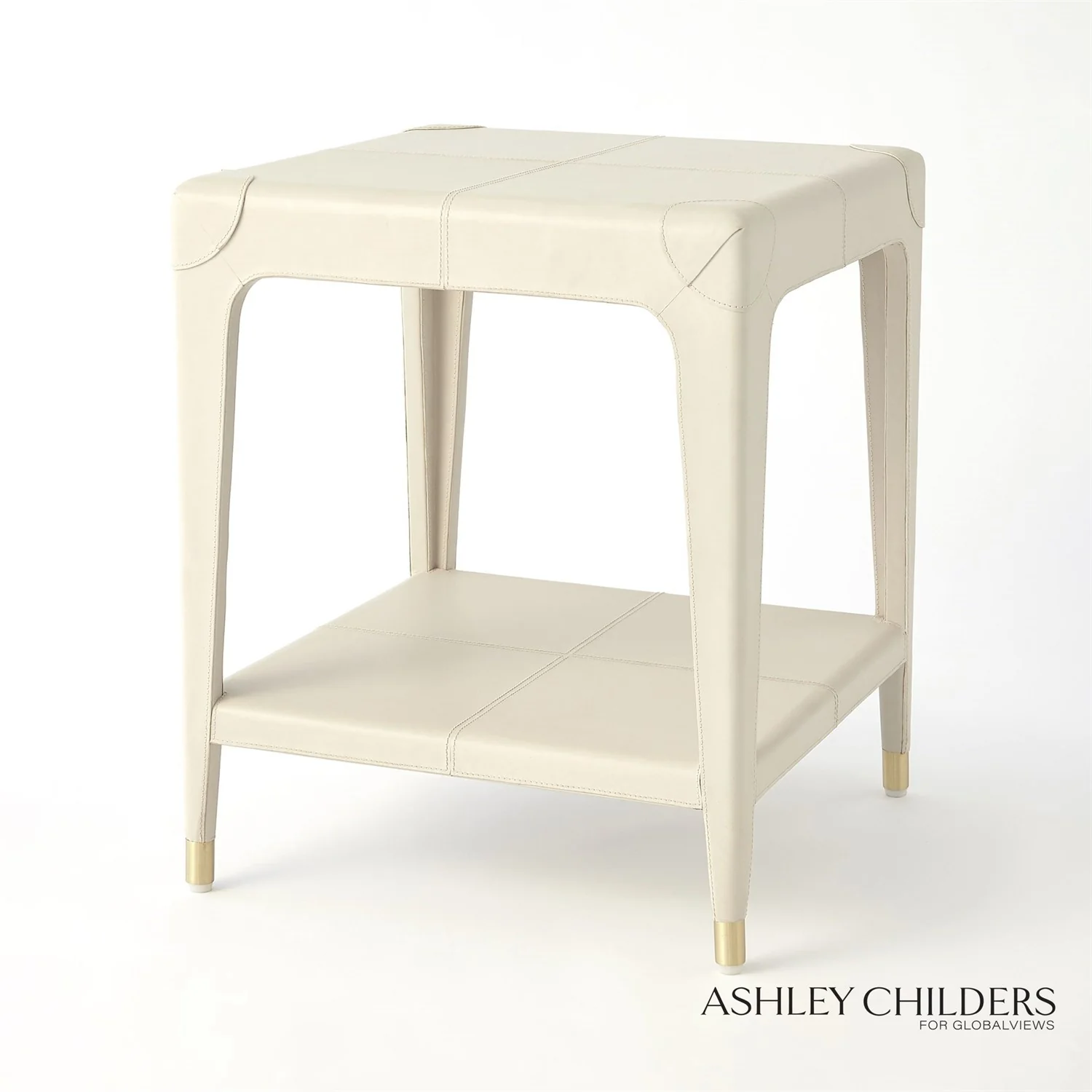 Tiburtina End Table - Mist Leather - Image 3