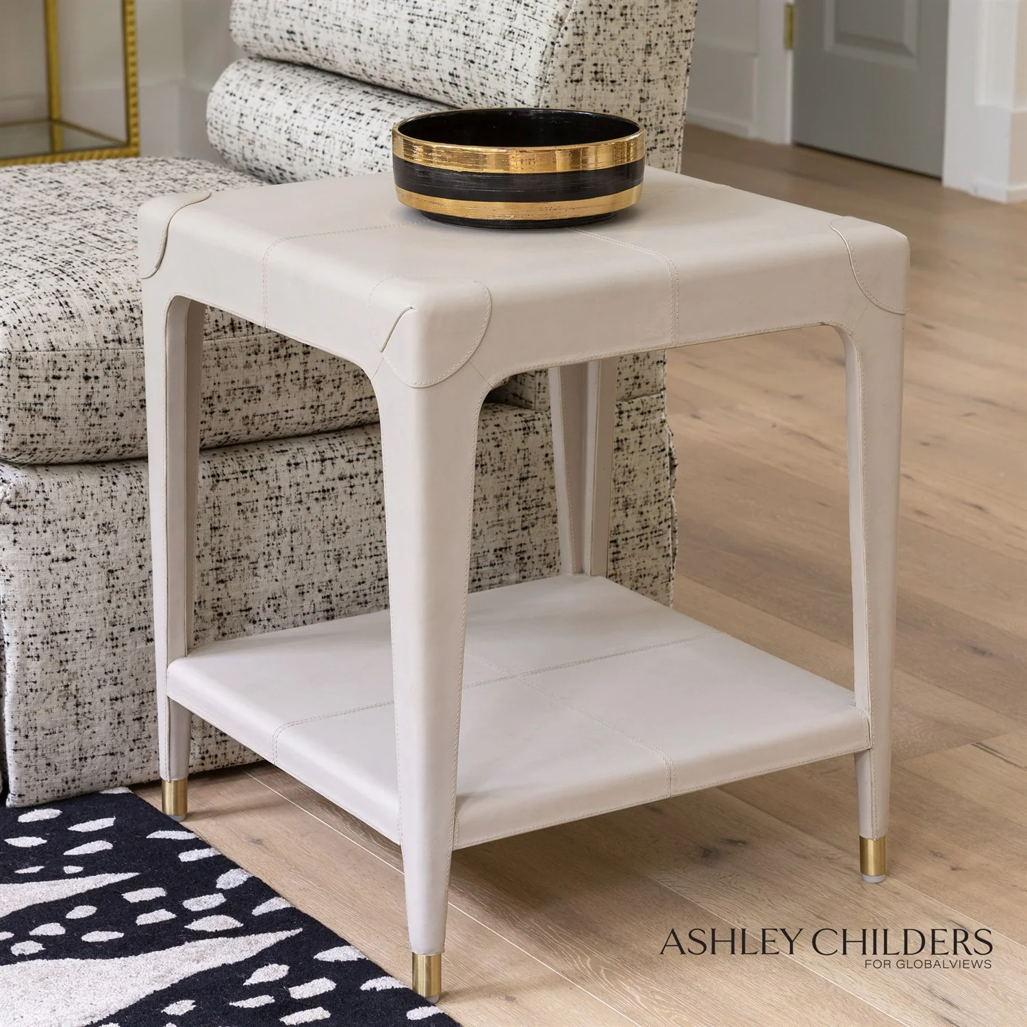Tiburtina End Table - Mist Leather - Image 6