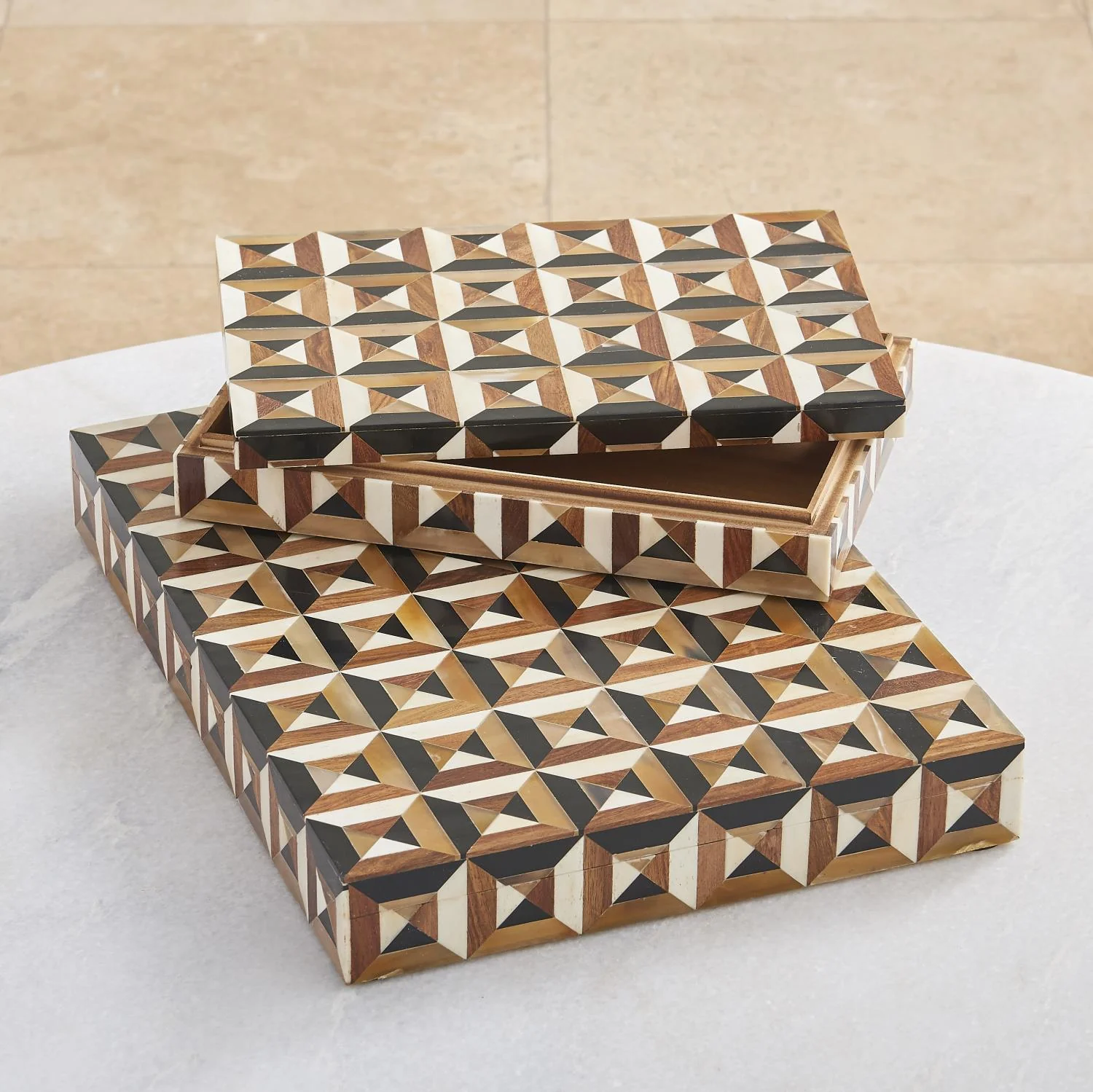 Triangle Marquetry Box - Image 2