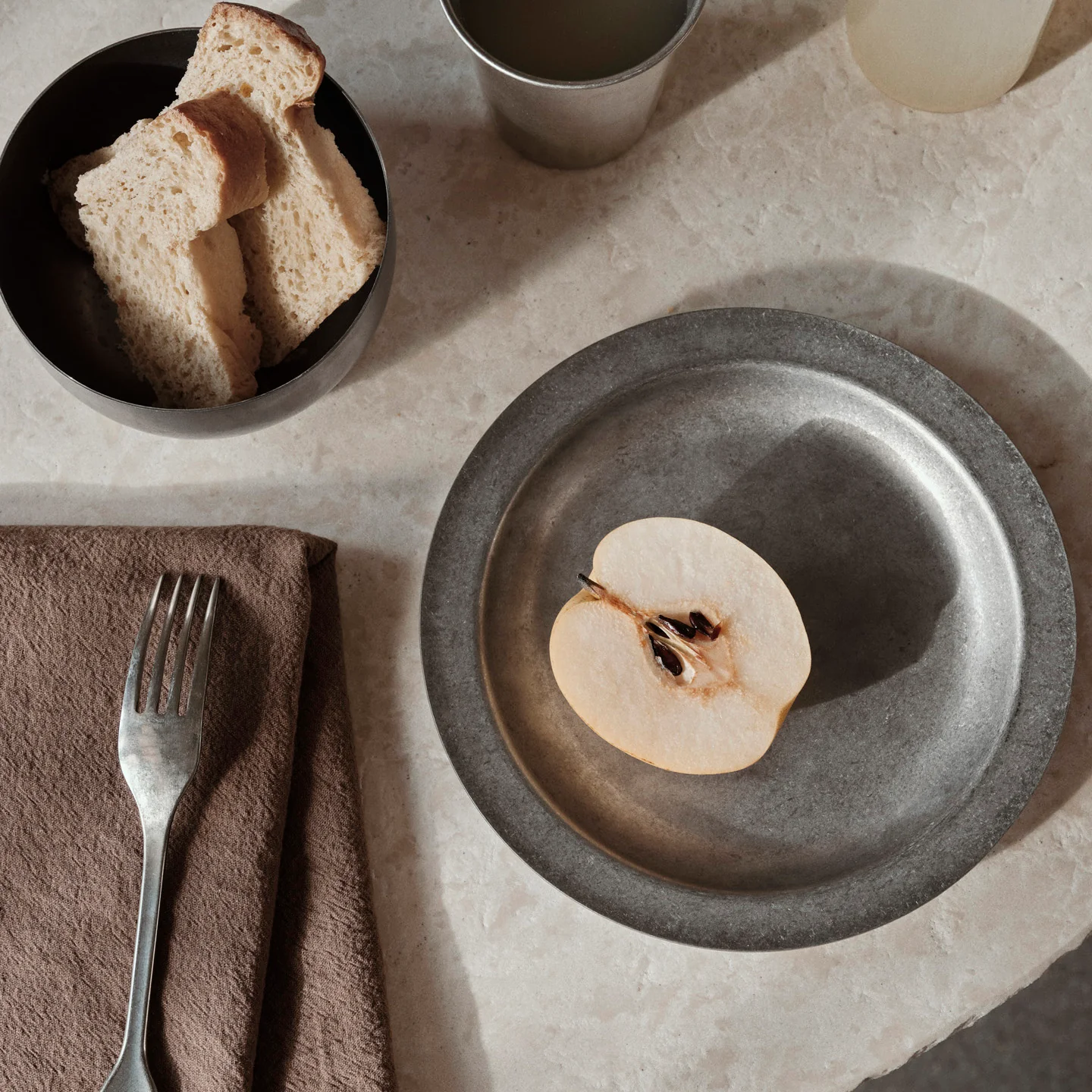Tumbled Plate - Stainless Steel - Image 2