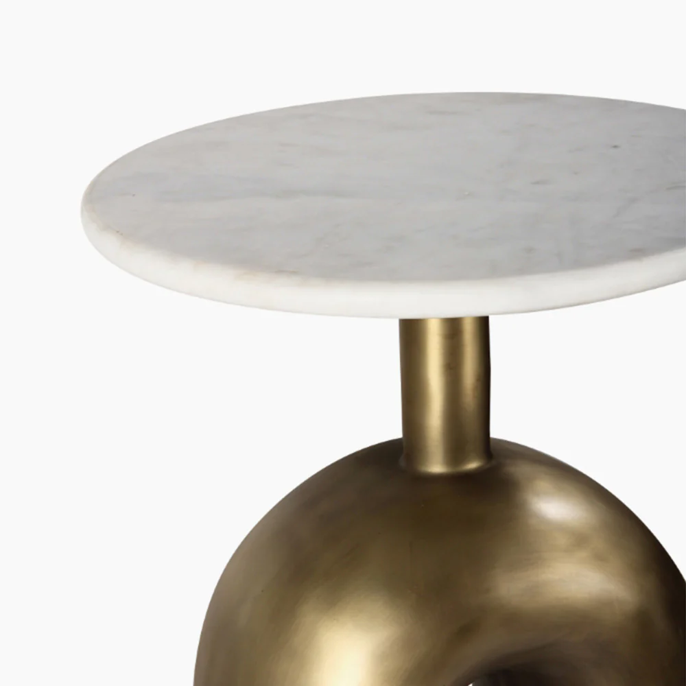 U Shaped Brass Side Table - Image 4