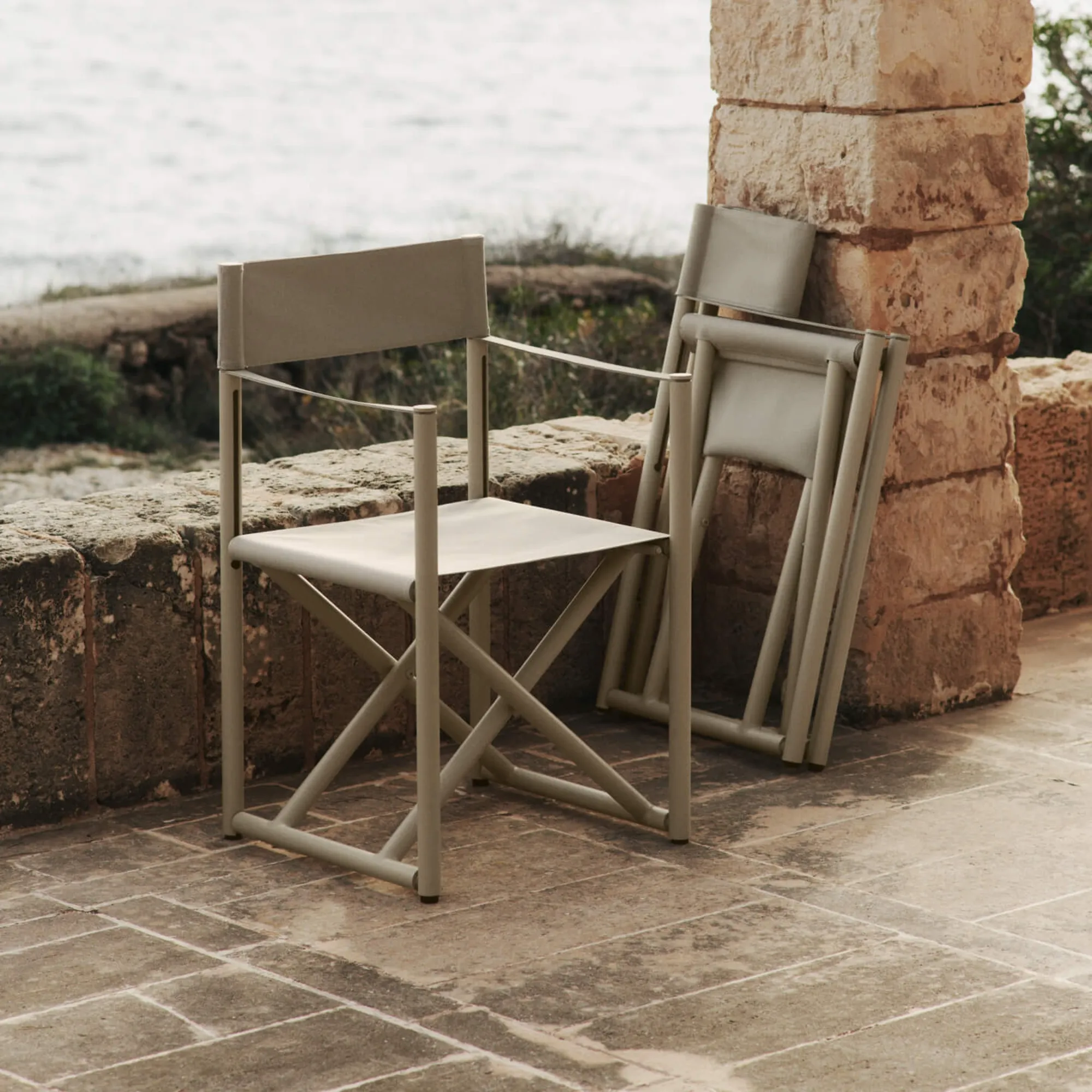 Voya Folding Chair - Cashmere - Image 2