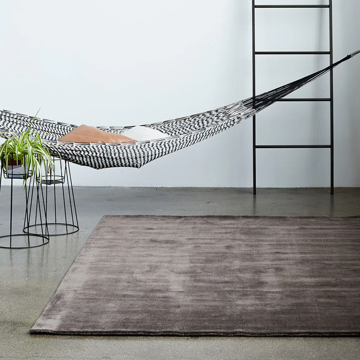 Warm Grey Earth Bamboo Rug - Image 2