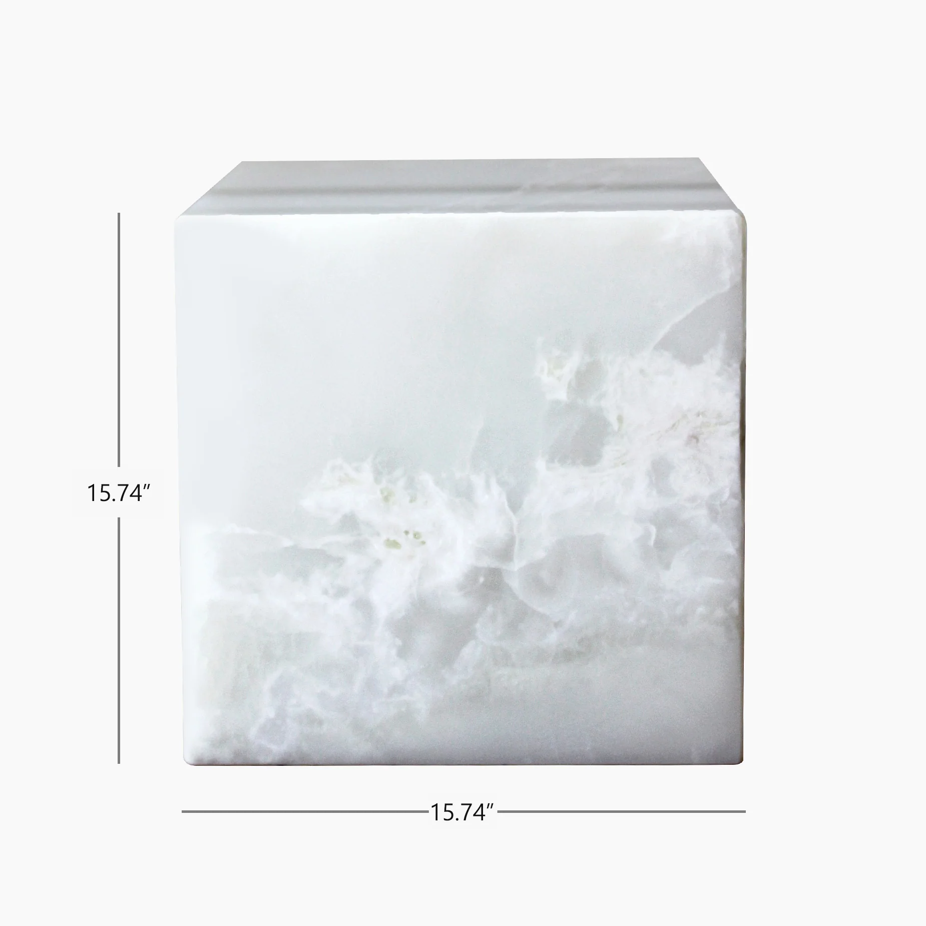 White Onyx Cubo Table - Image 6