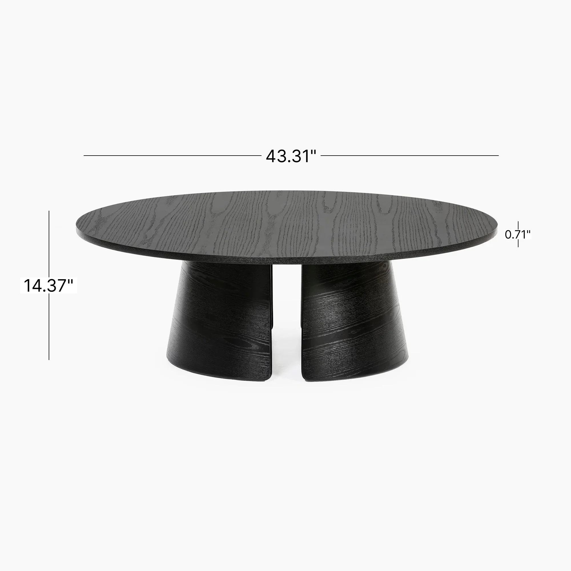 Wood Coffee Table Cep Ø110cm - Image 9