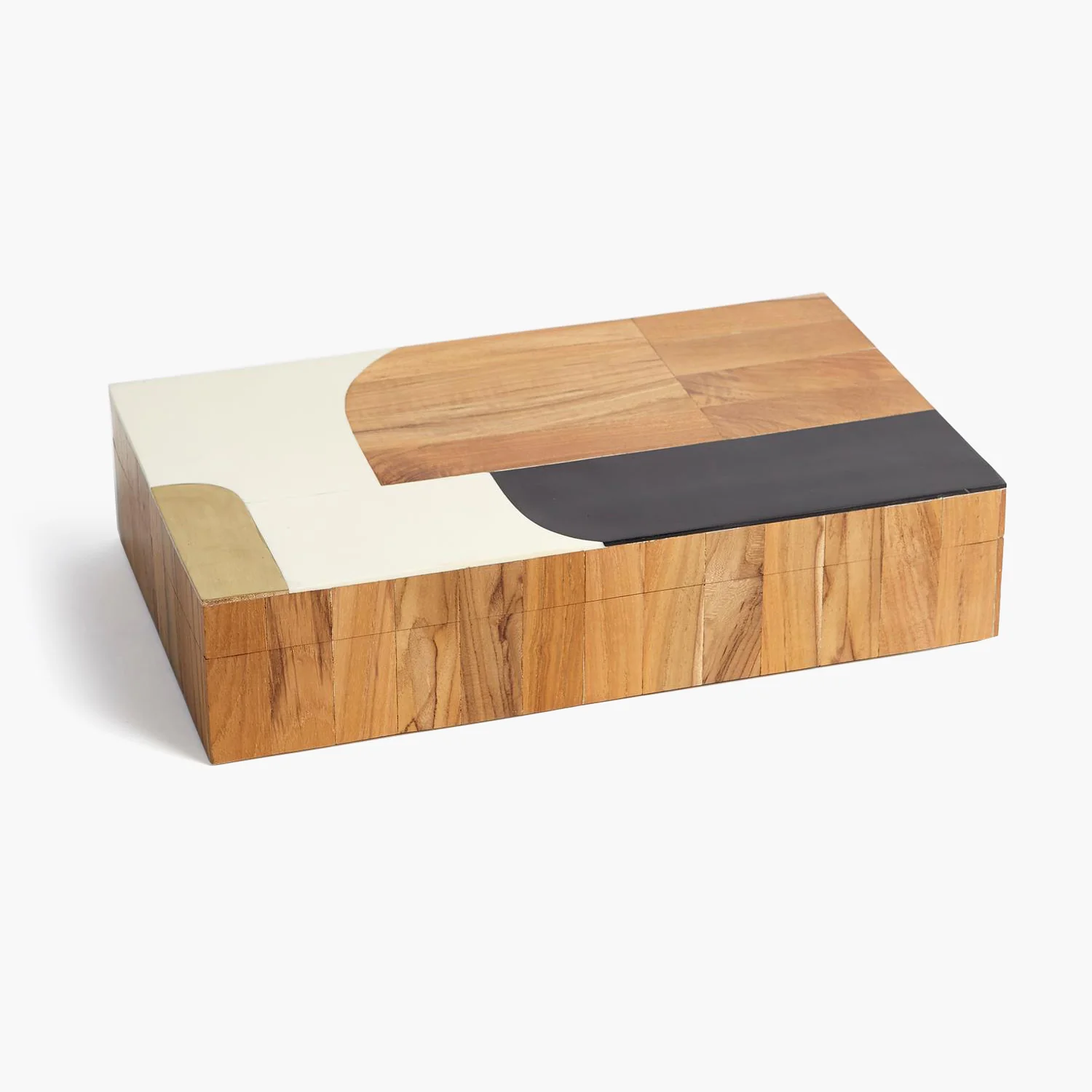 Wooden Inlaid Box - Black/Ivory - Image 7