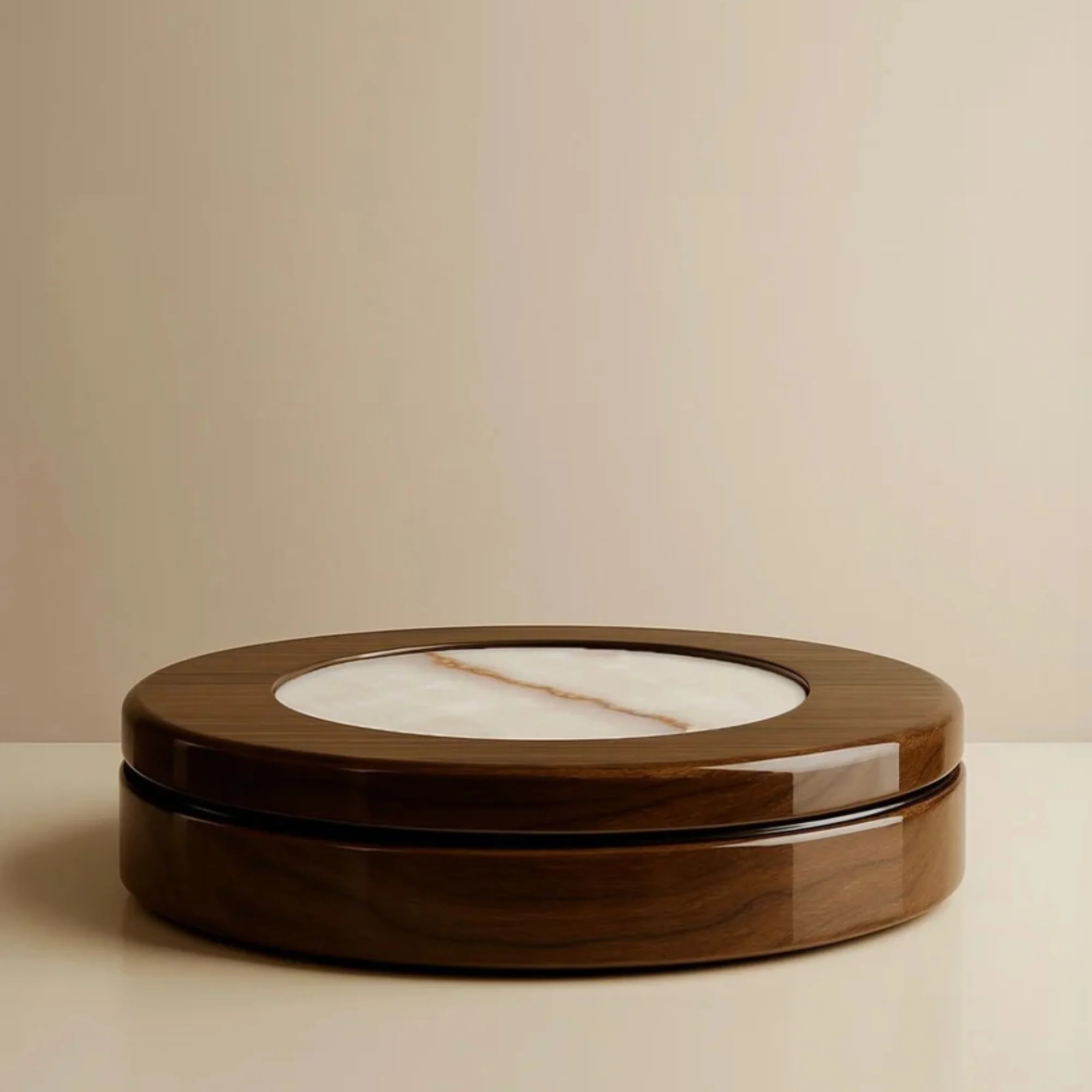Yoyo Wood and Shell Onyx Coffee Table - Image 5