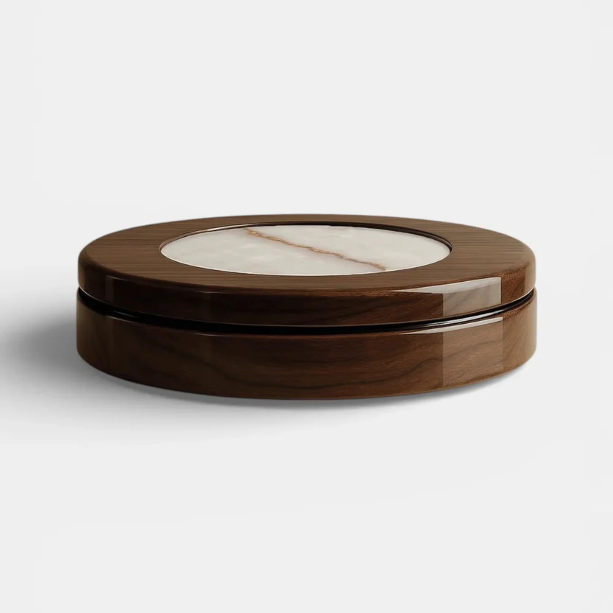 Yoyo Wood and Shell Onyx Coffee Table - Image 6