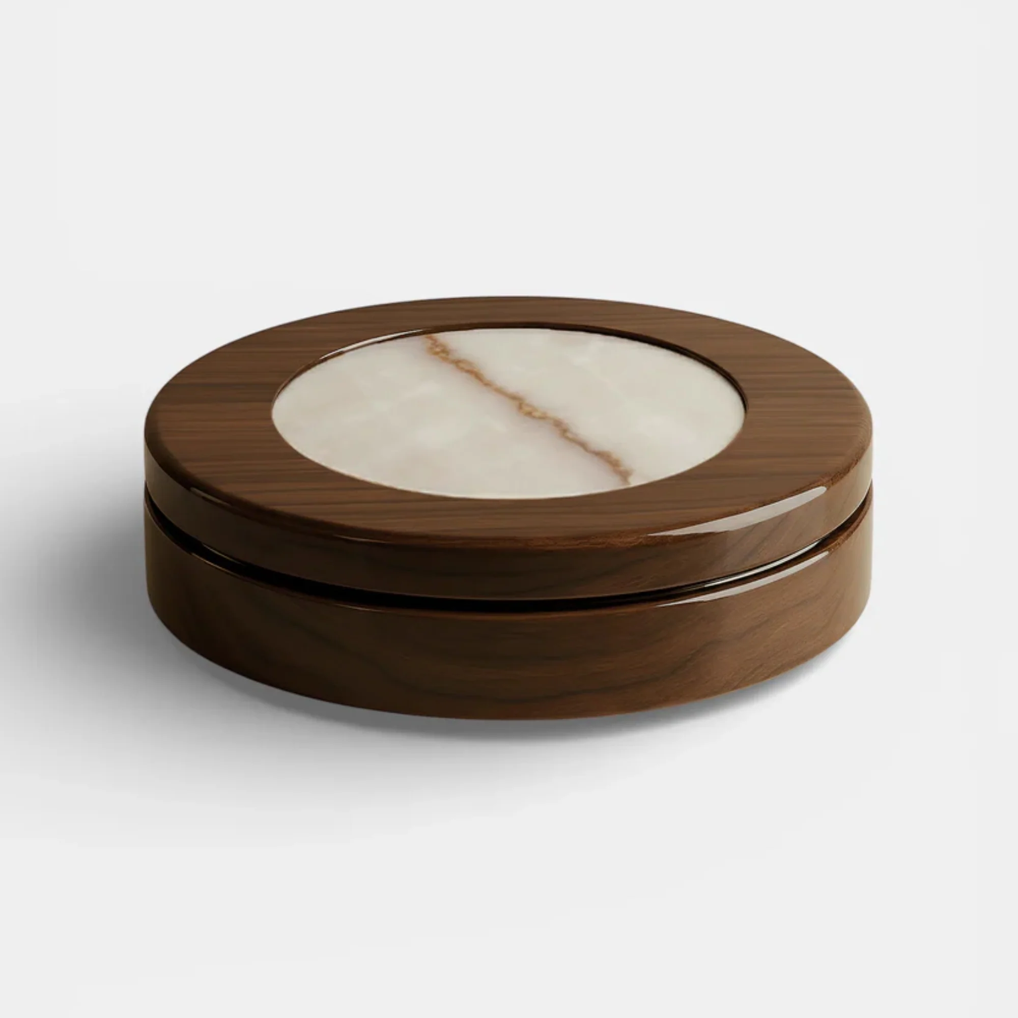 Yoyo Wood and Shell Onyx Coffee Table - Image 7